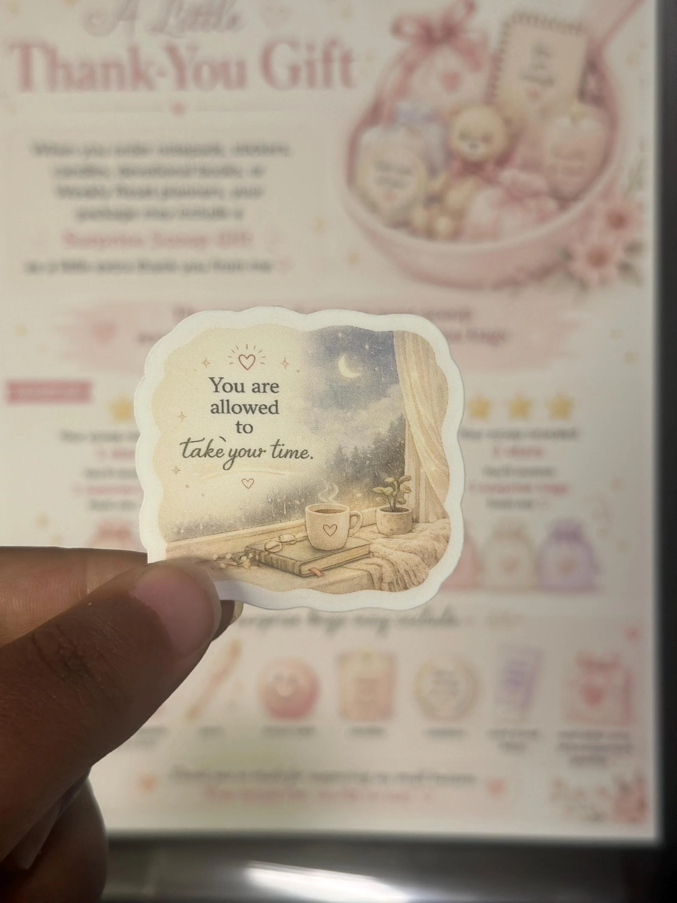'Take Your Time' Motivational Sticker