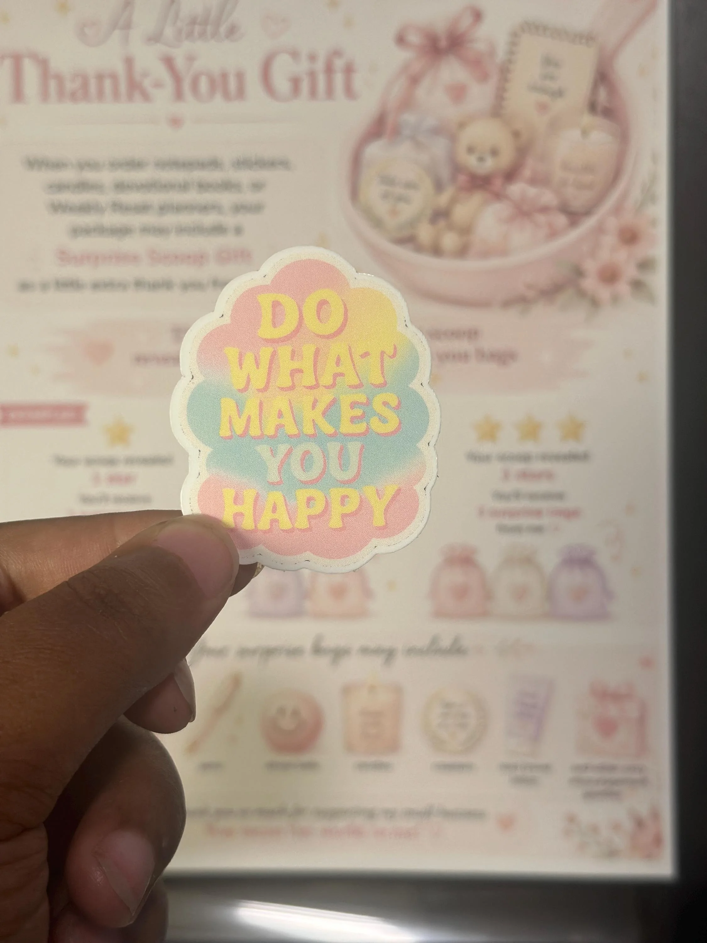 'Do What Makes You Happy' Motivational Sticker