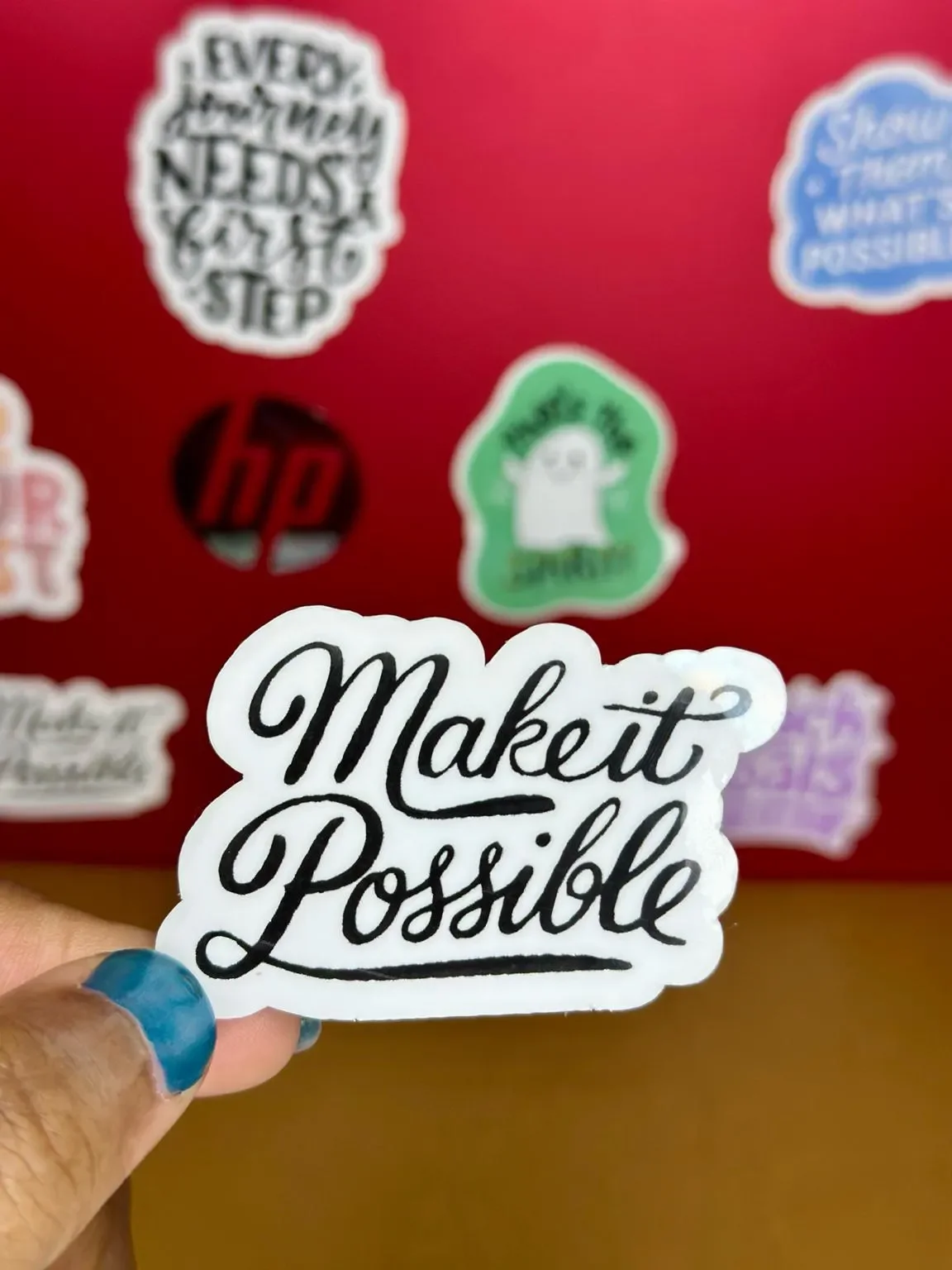 'Make It Possible' Motivational Vinyl Sticker