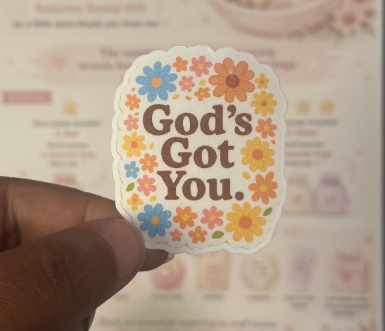 'God's Got You' Inspirational Vinyl Sticker