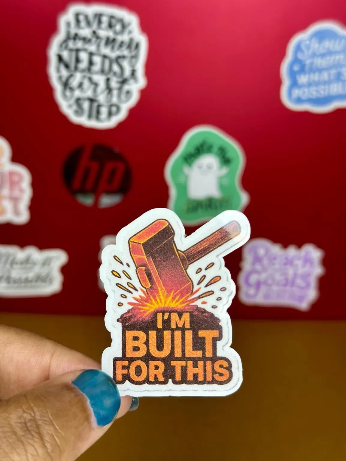 'I'm Built For This' Motivational Sticker