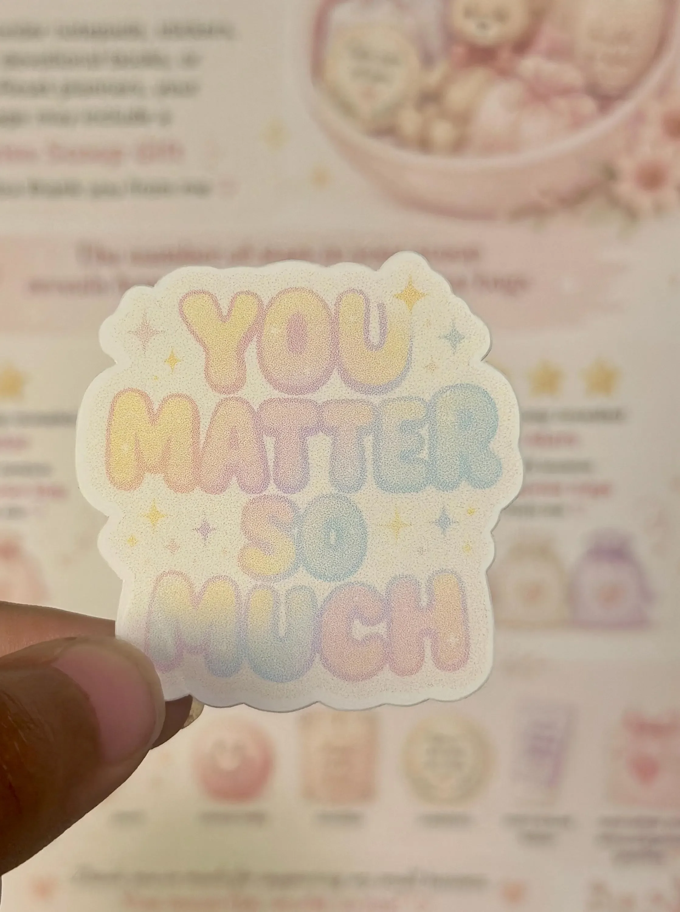 'You Matter So Much' Motivational Vinyl Sticker