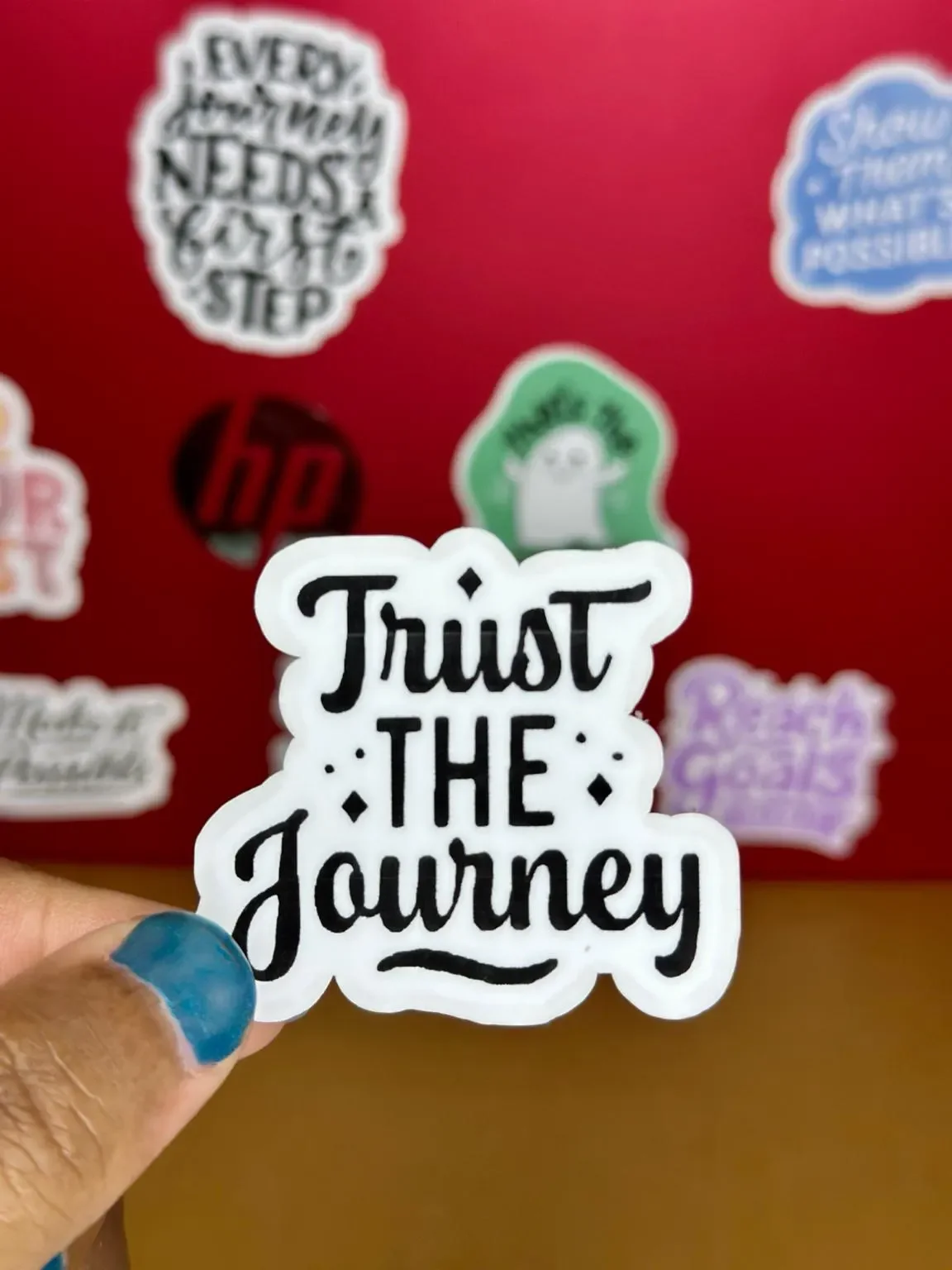 'Trust the Journey' Inspirational Sticker