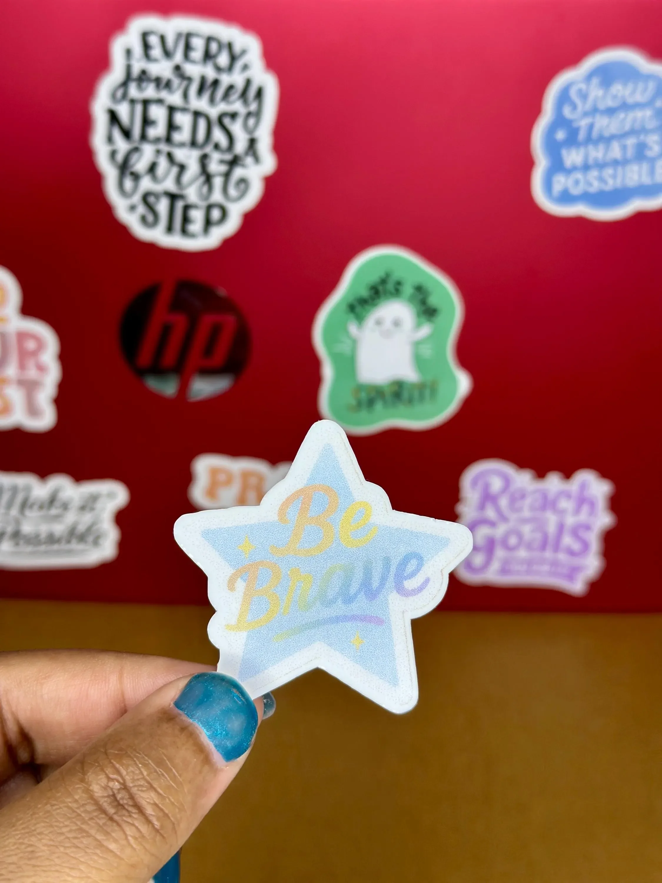 'Be Brave' Motivational Sticker