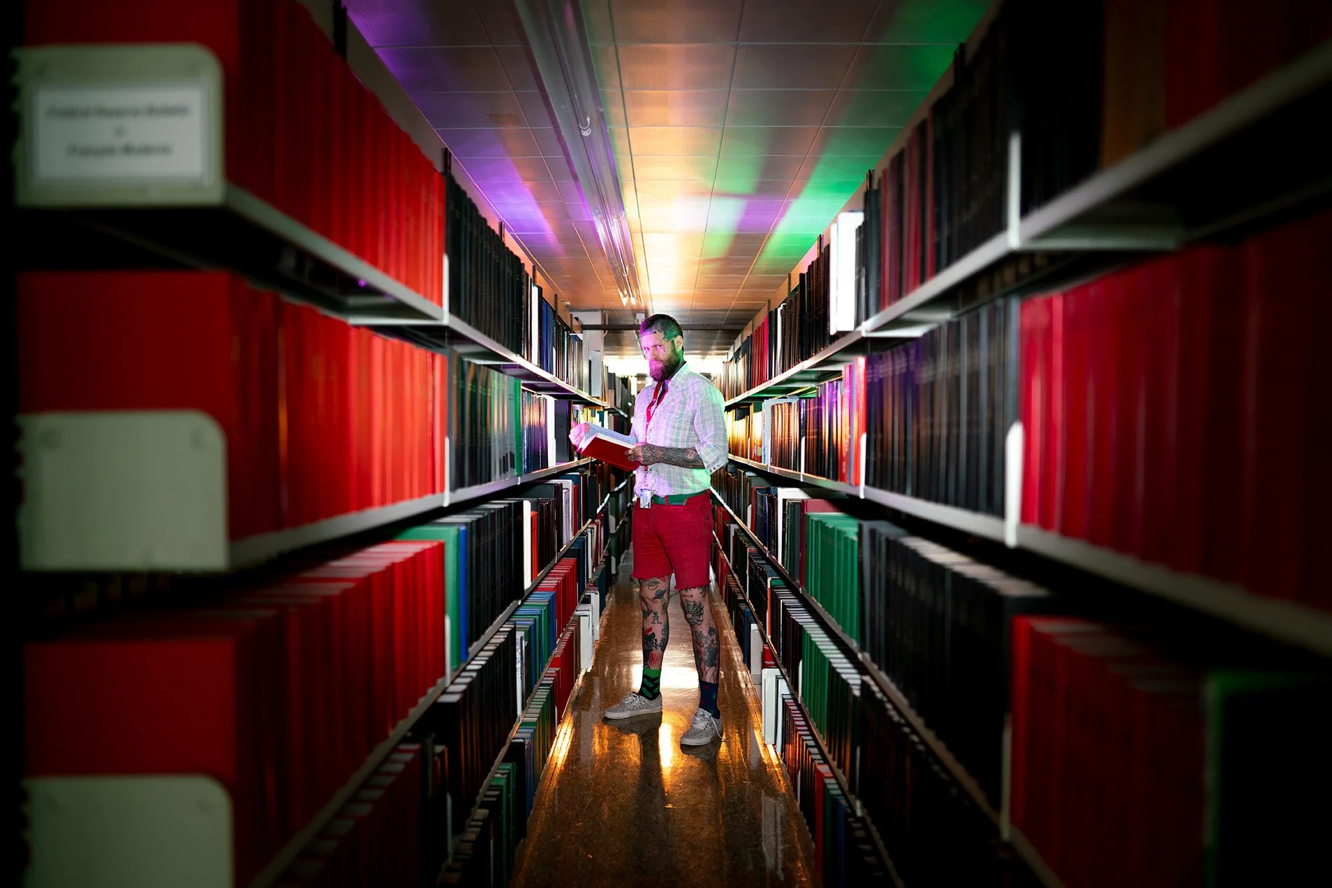 Reggie Grey library academia education reading books well read