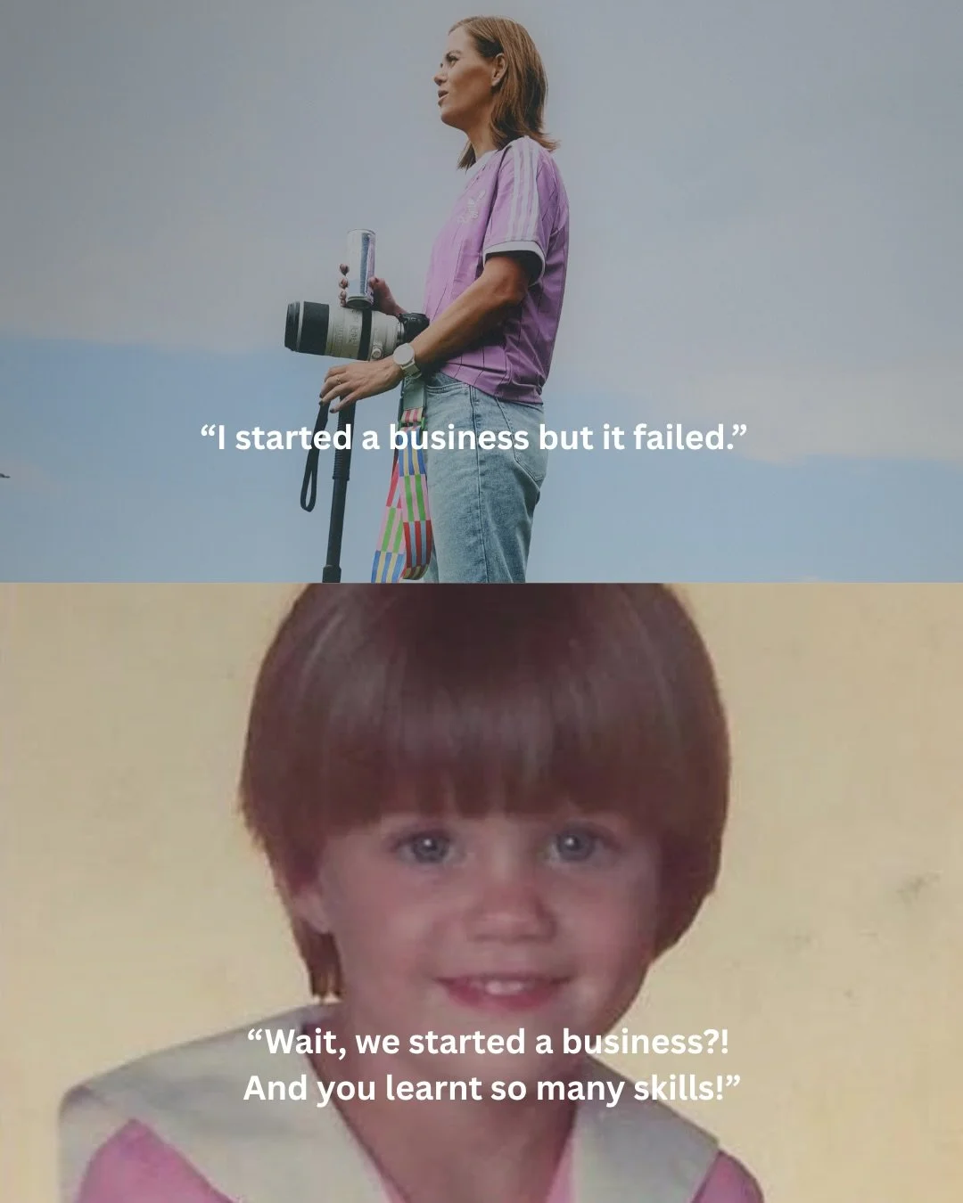 We forget how proud the smaller version of &ldquo;us&rdquo; would be! 😢 😊 🫶🏻