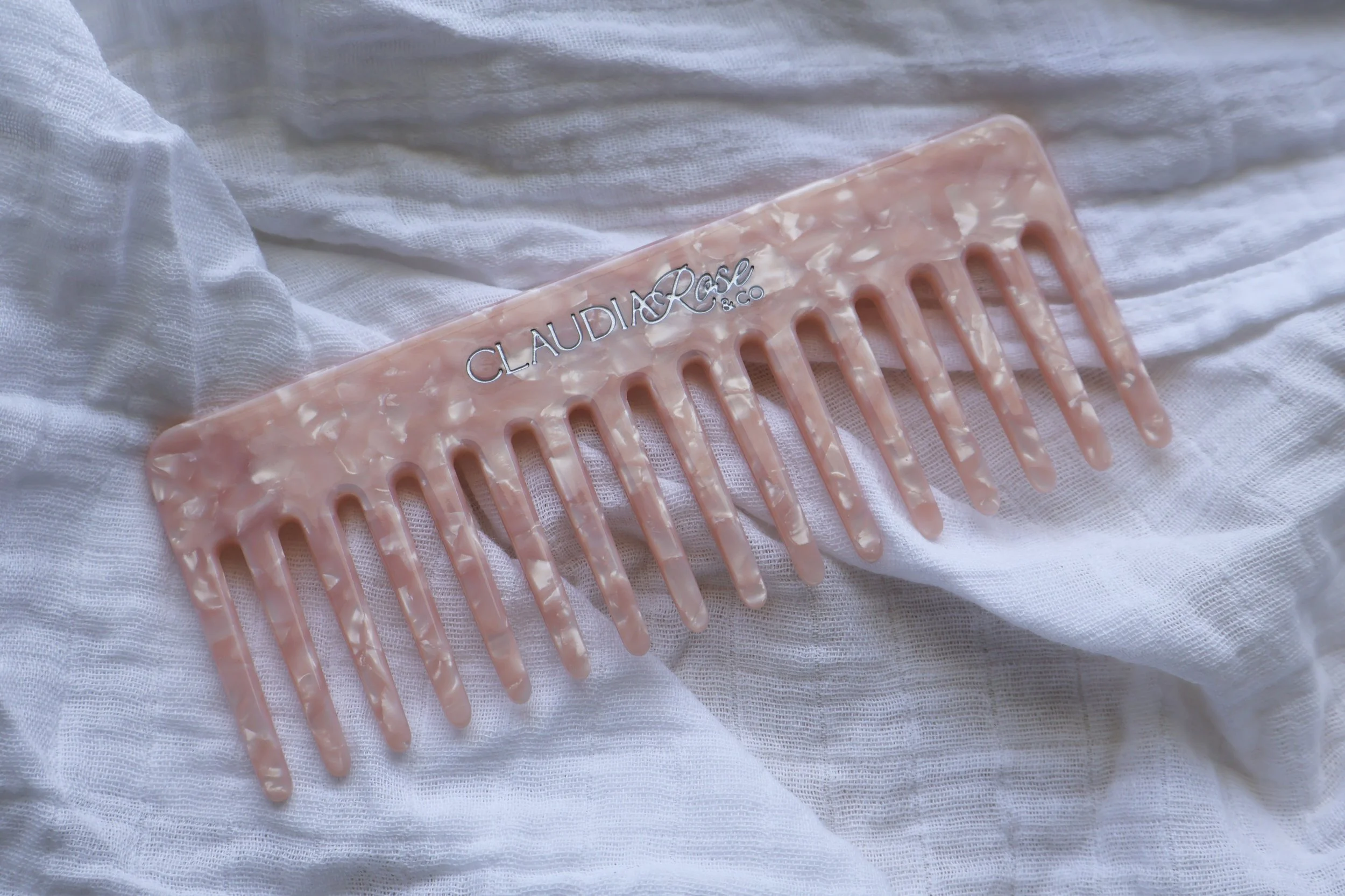 Claudia Rose and Co Wide Tooth Comb Coral