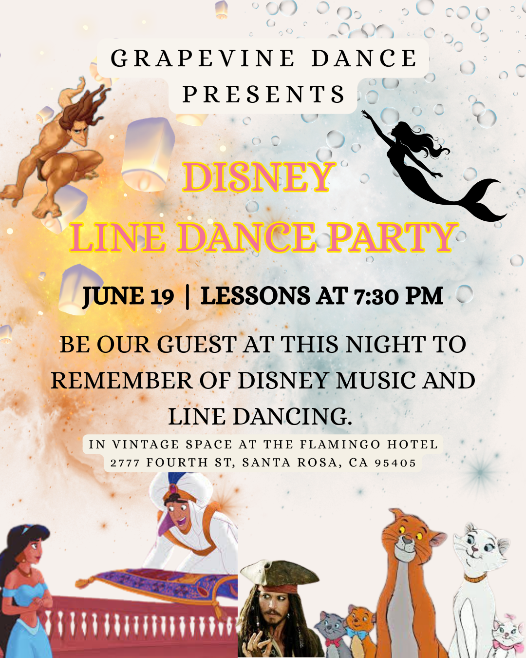 Disney Line Dance Party at the Flamingo