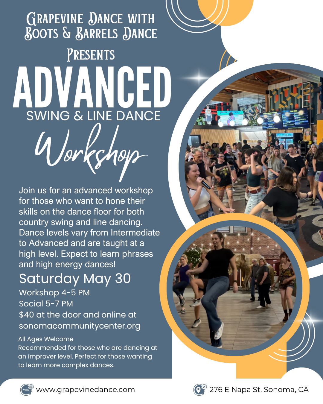 Advanced Swing and Line Dance Workshop