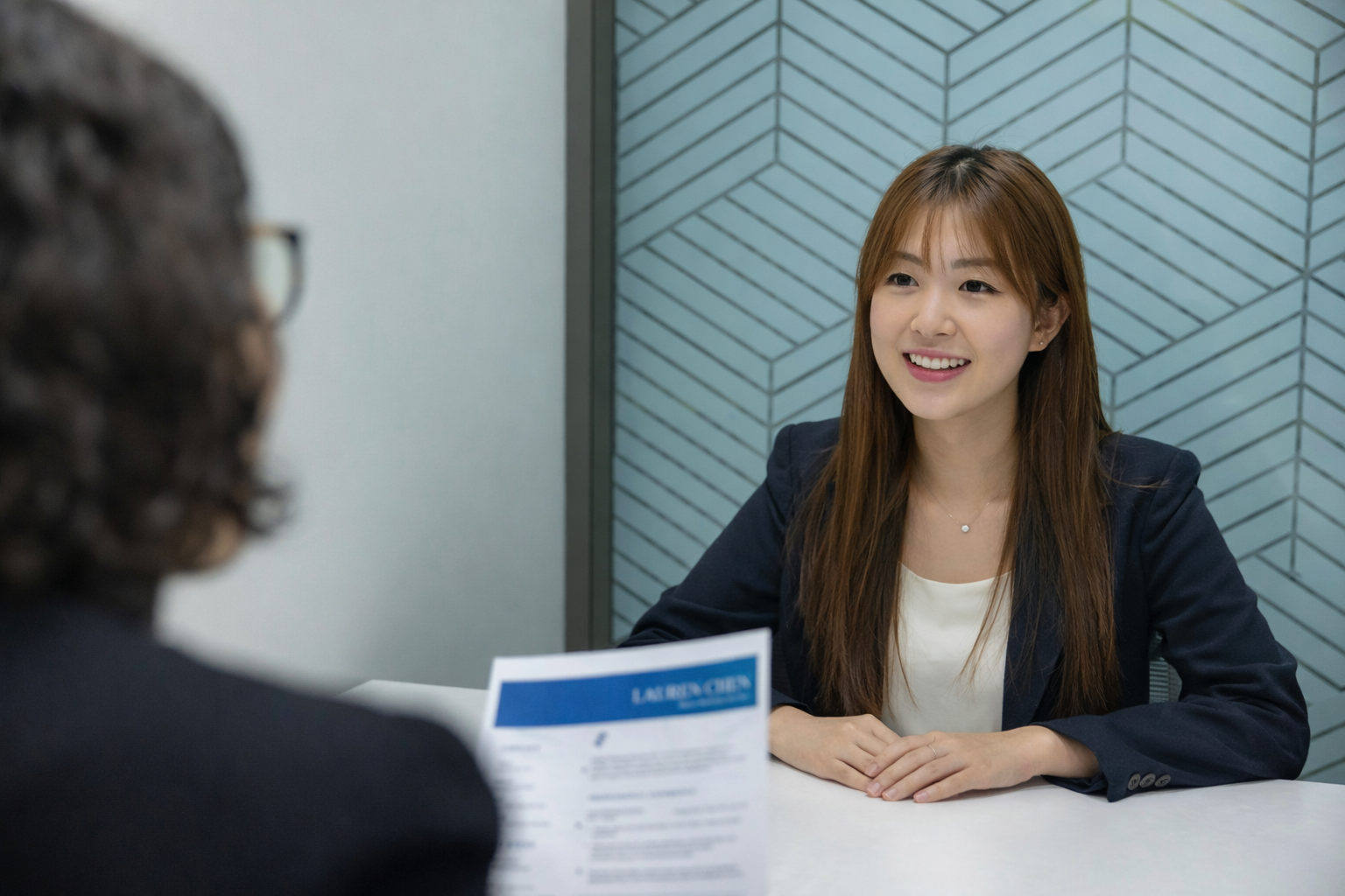Nursing student new graduate interviewing for job
