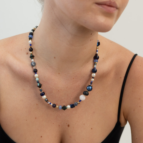 Carnival Necklace Blue Sea 51