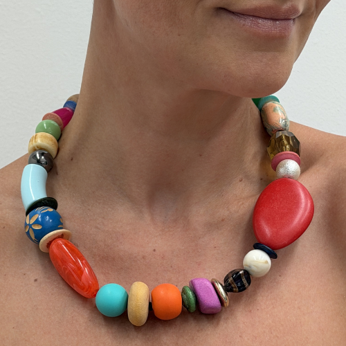 PARTY PARTY Necklace Red Stone 52