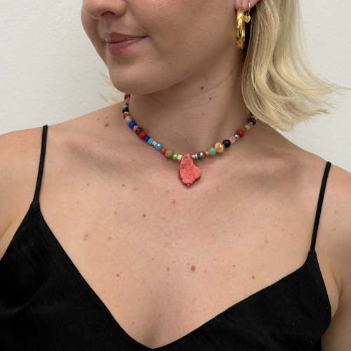 Harlequin Necklace Little Coral Babe 38