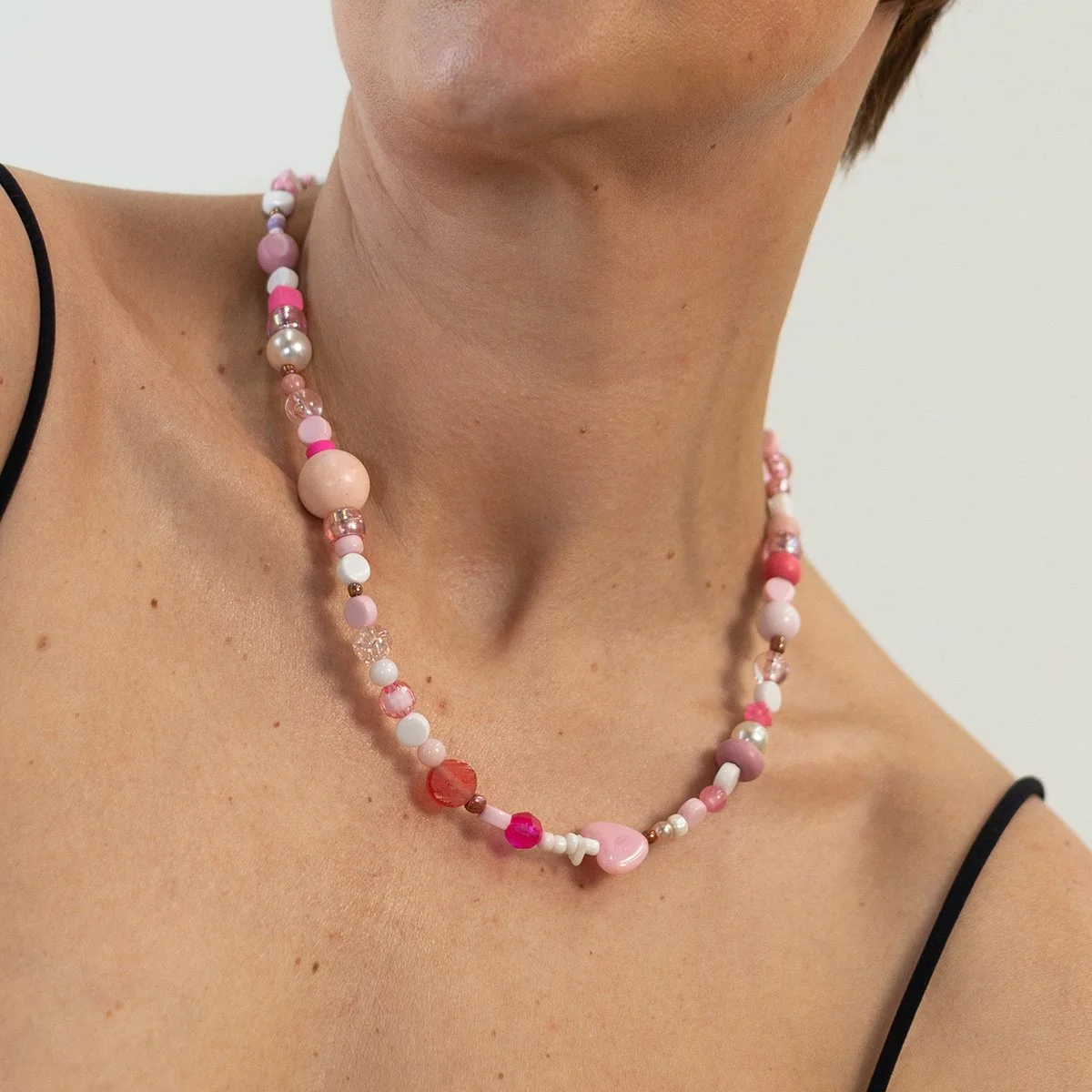 Carnival Necklace Blush Pink 46