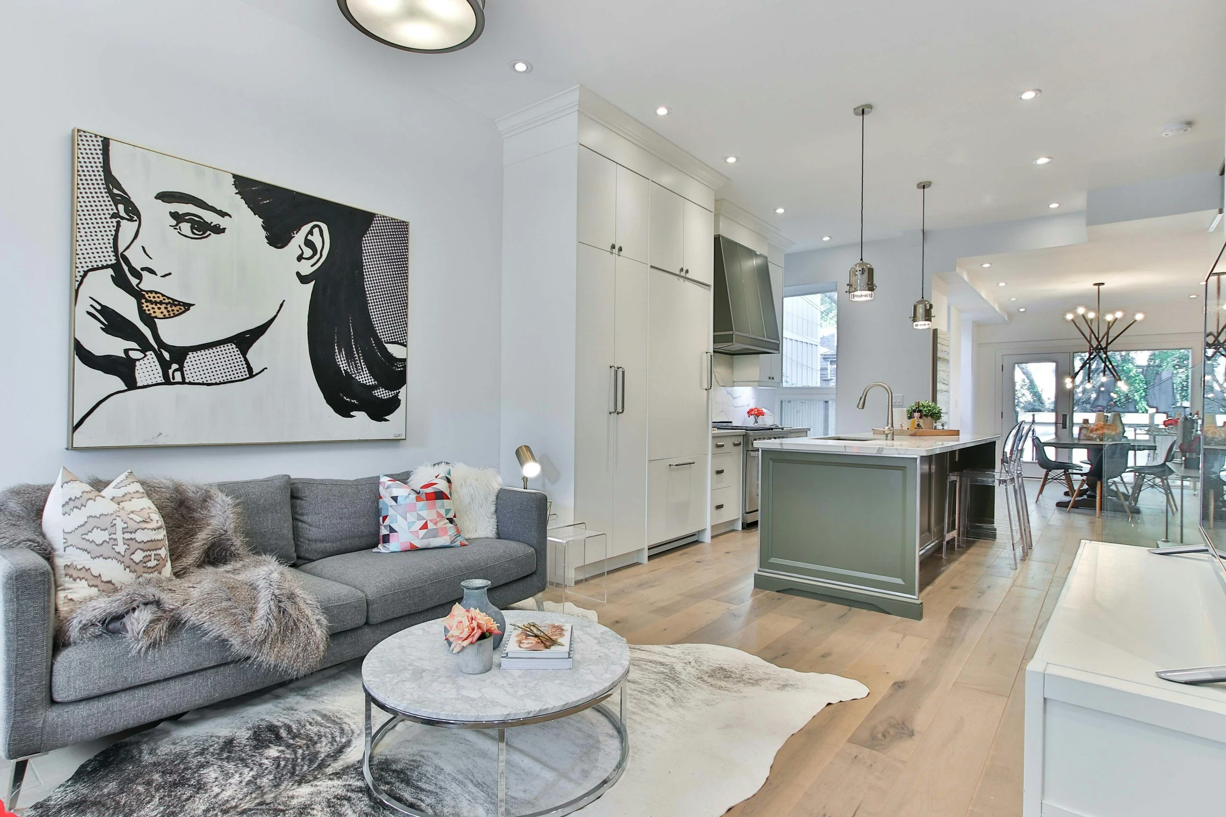 an image of a freshly painted kitchen in McLean, Virginia