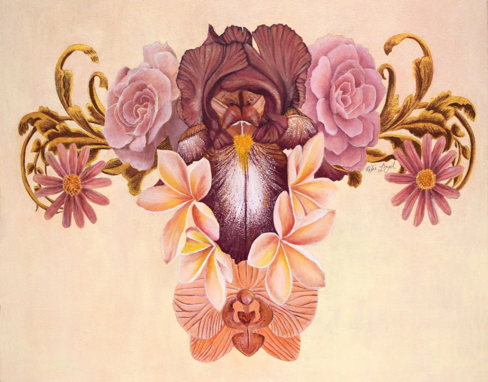 Rococo Womb - Acrylic on Canvas