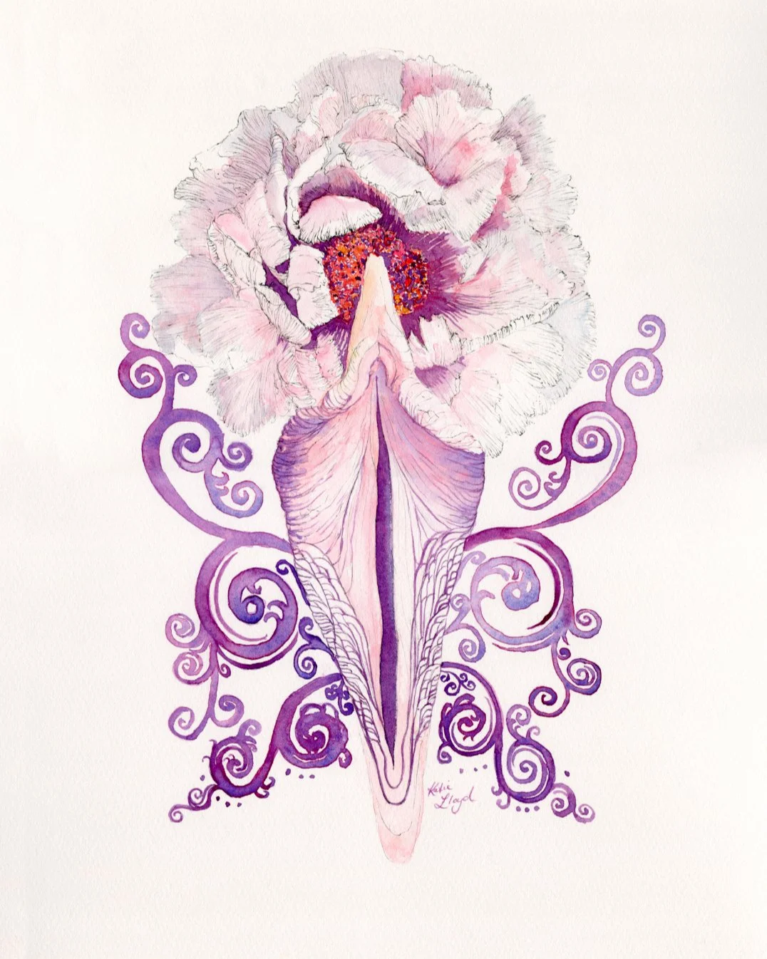 Dream till Dawn - Watercolour and Ink on Paper