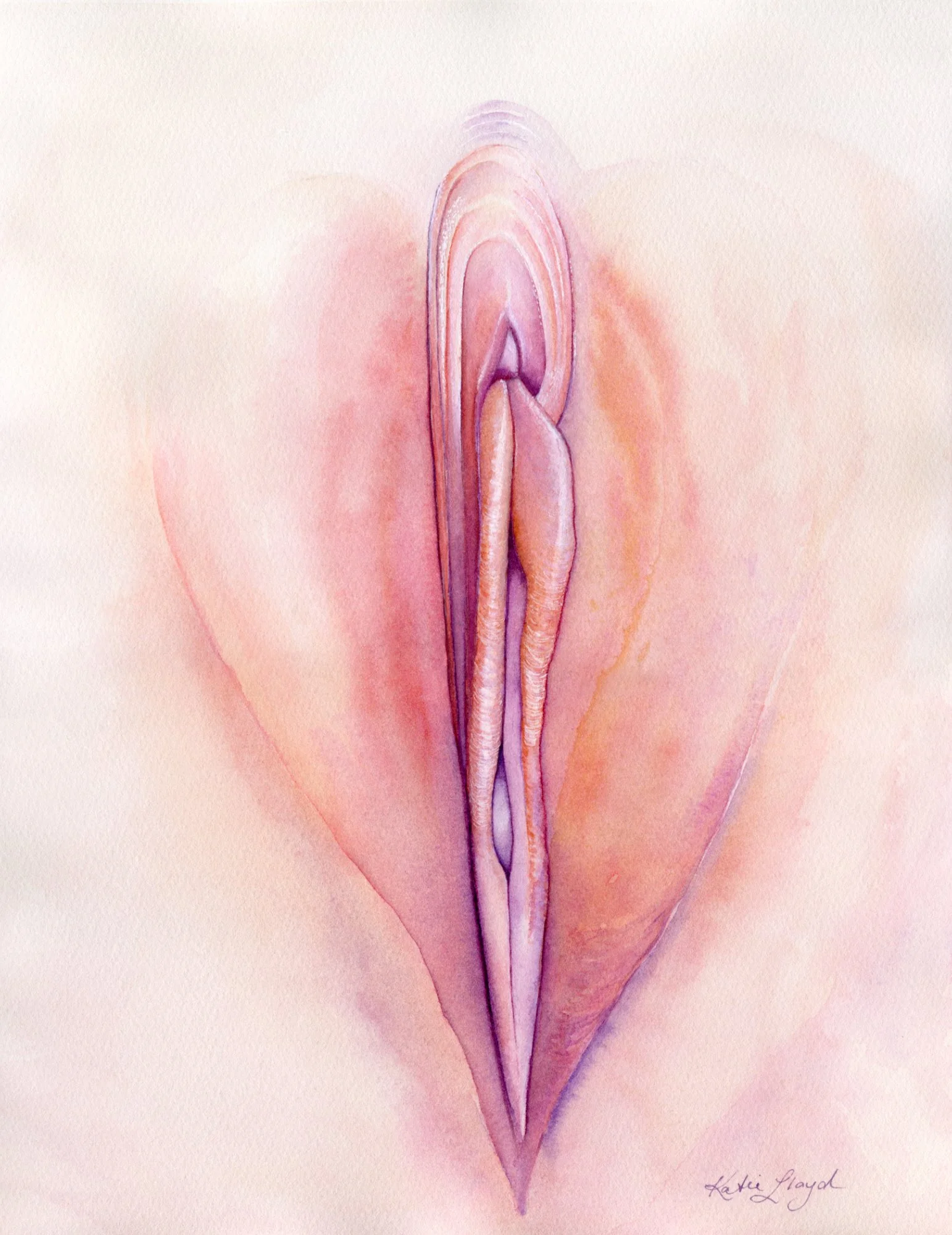 Peaches - Watercolour & Ink on paper