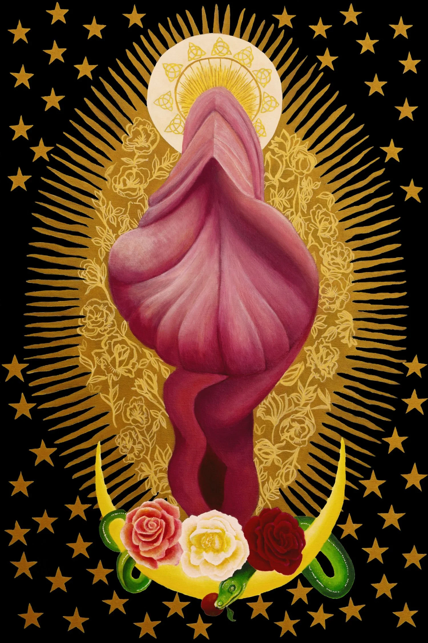 Dark Mother goddess - Acrylic on Canvas