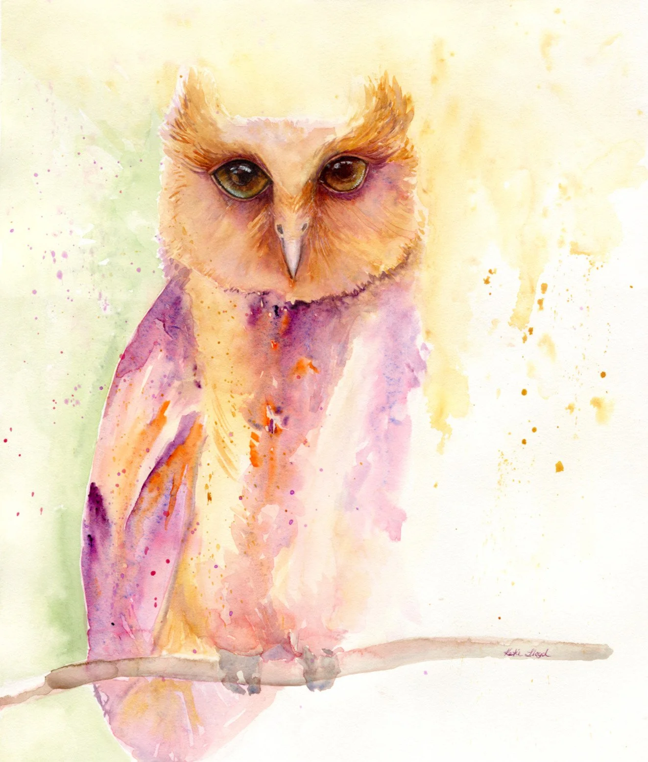 Eyes of Wisdom - Watercolour & Ink on paper