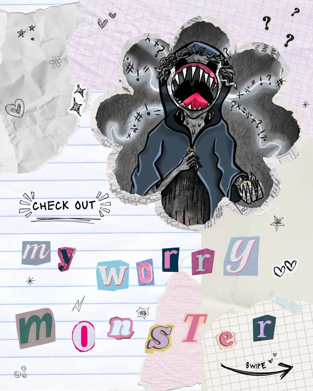 My Worry Monster can be loud,throwing &ldquo;what ifs?&rdquo; at everything&hellip;

but the more I accept it,the more I can let it hang in the background while I keep moving towards things that make my world bigger 🌎