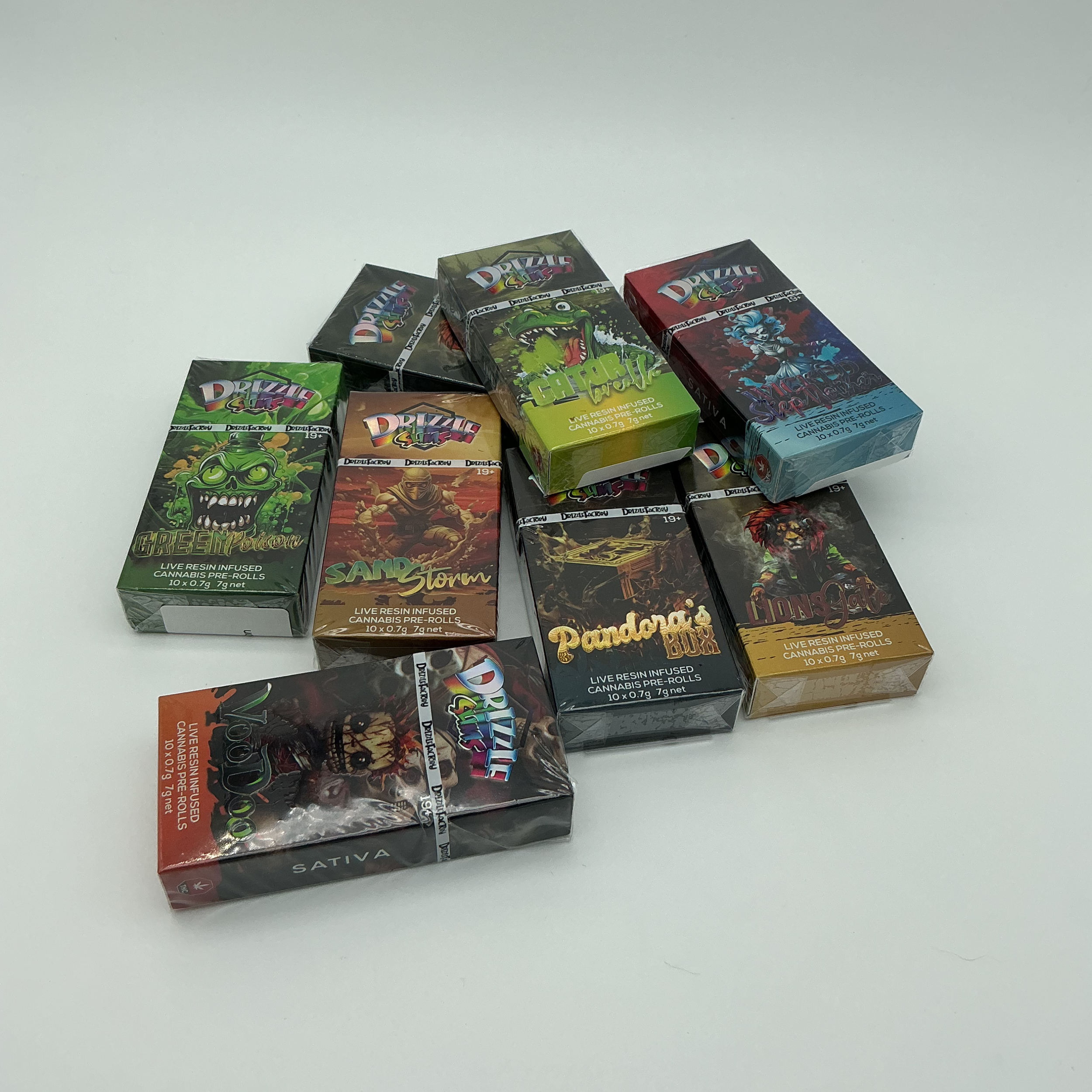 Drizzle Factory - Live Resin Infused Pre Rolls (Pack of 10)