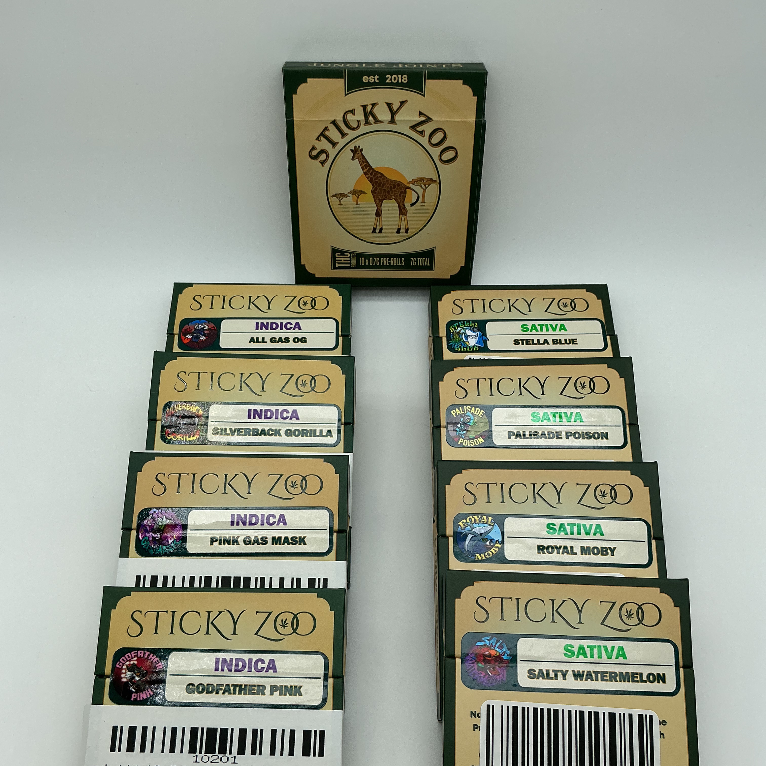 Sticky Zoo - Jungle Joints - 10 x 0.7 g Pre Rolls