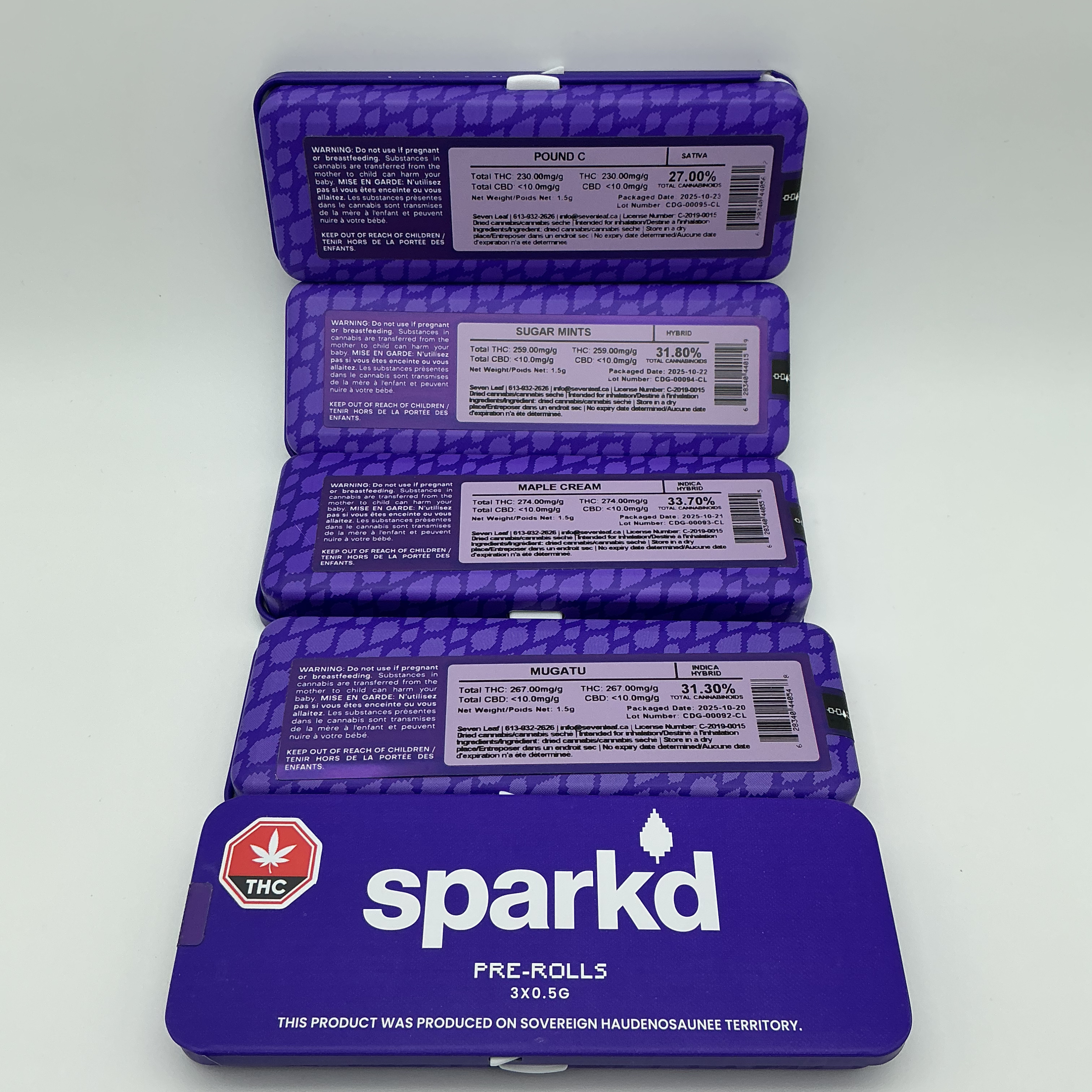 Spark'd Tin 3 x 0.5 g