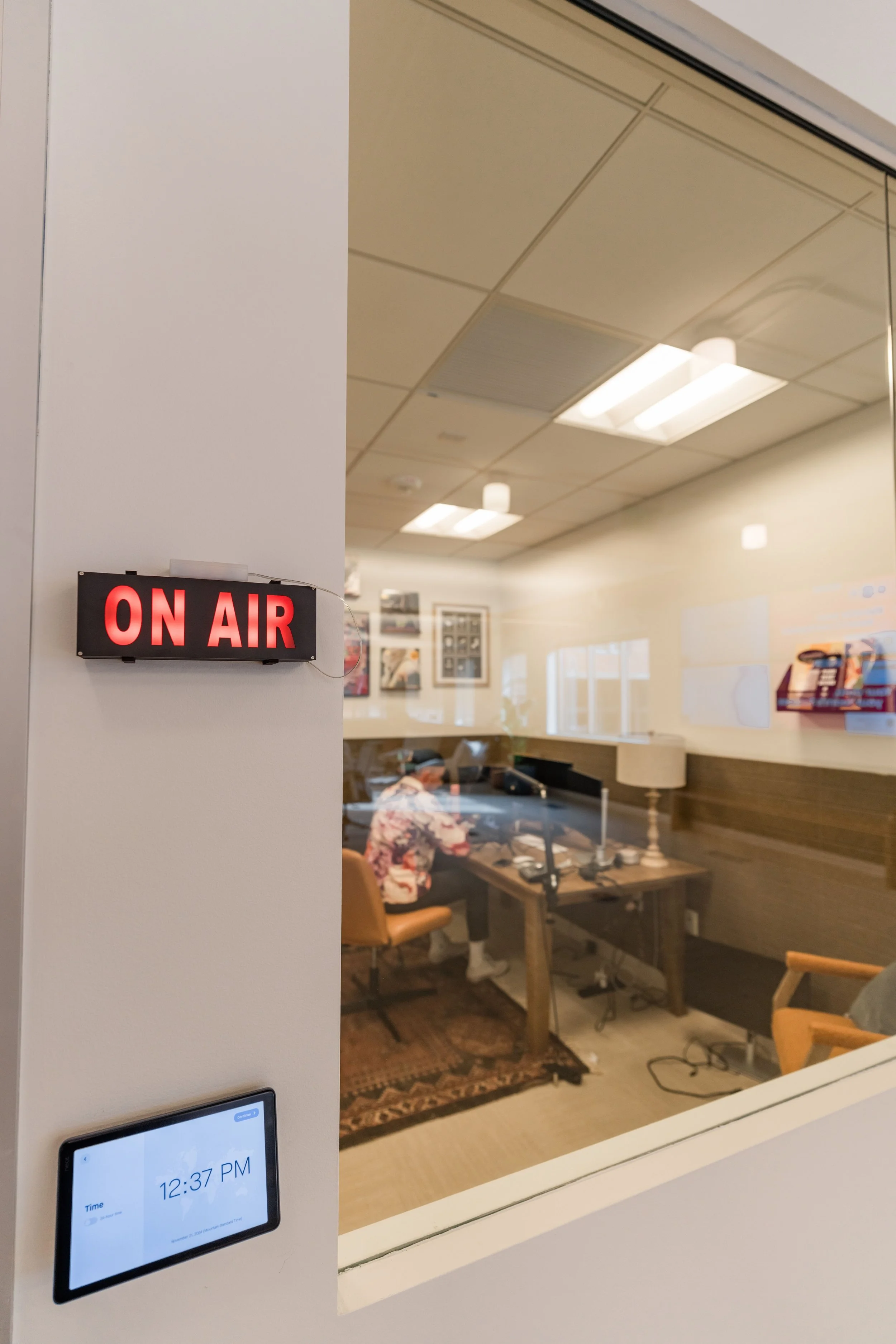 Ross in recording studio