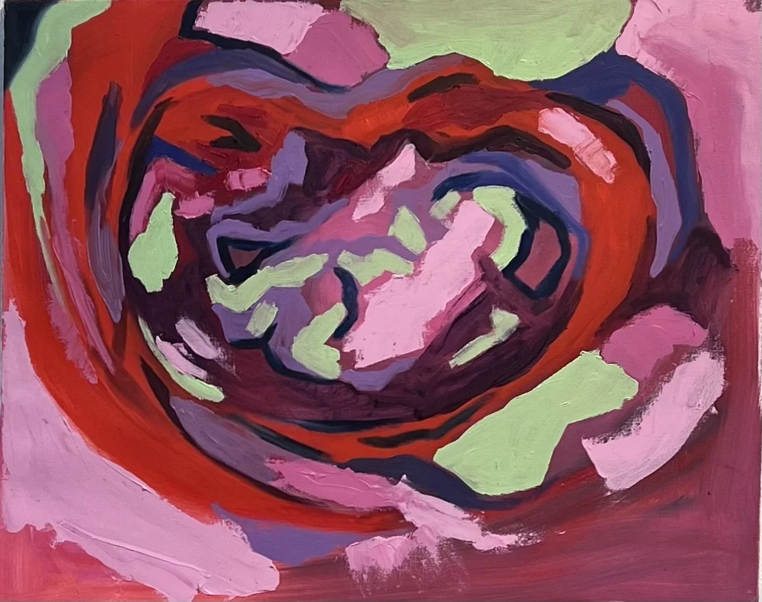 Late To My Own Birth, 2024, Oil on canvas, 24x30 in