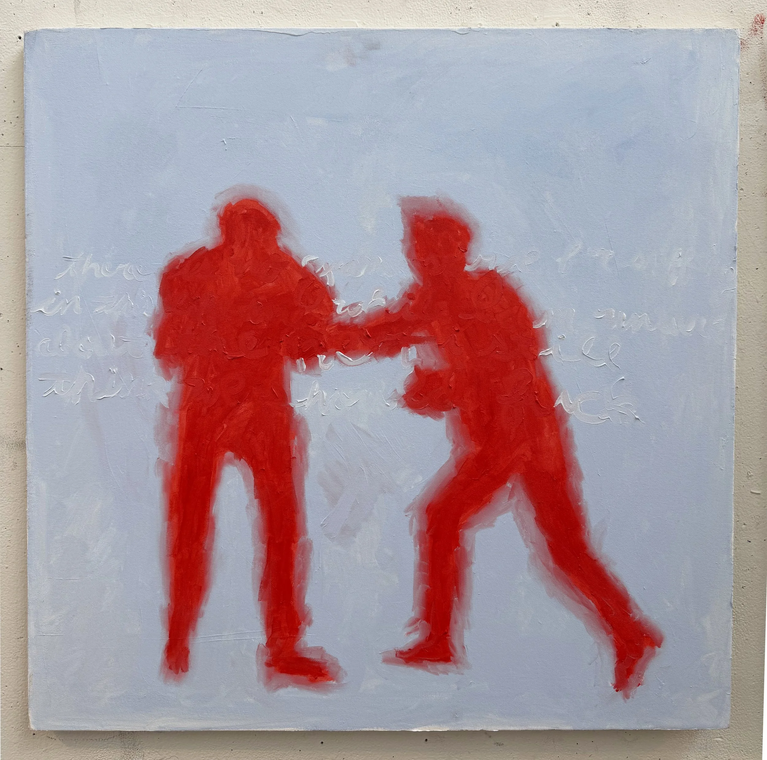 There Is No Grand Prize For Suffering, 2025, Oil on canvas, 30x30 in