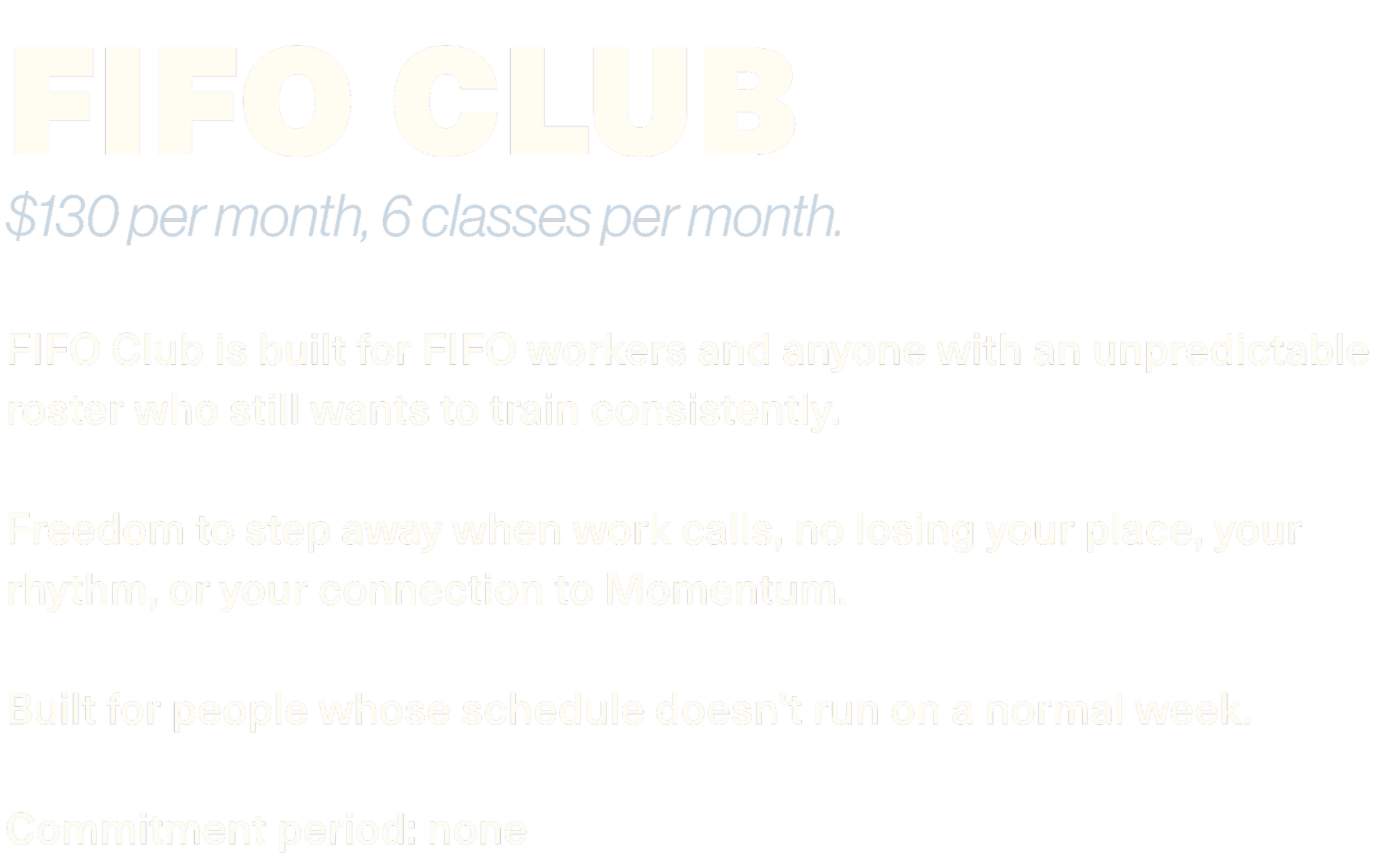 FIFO gym memberships Joondalup