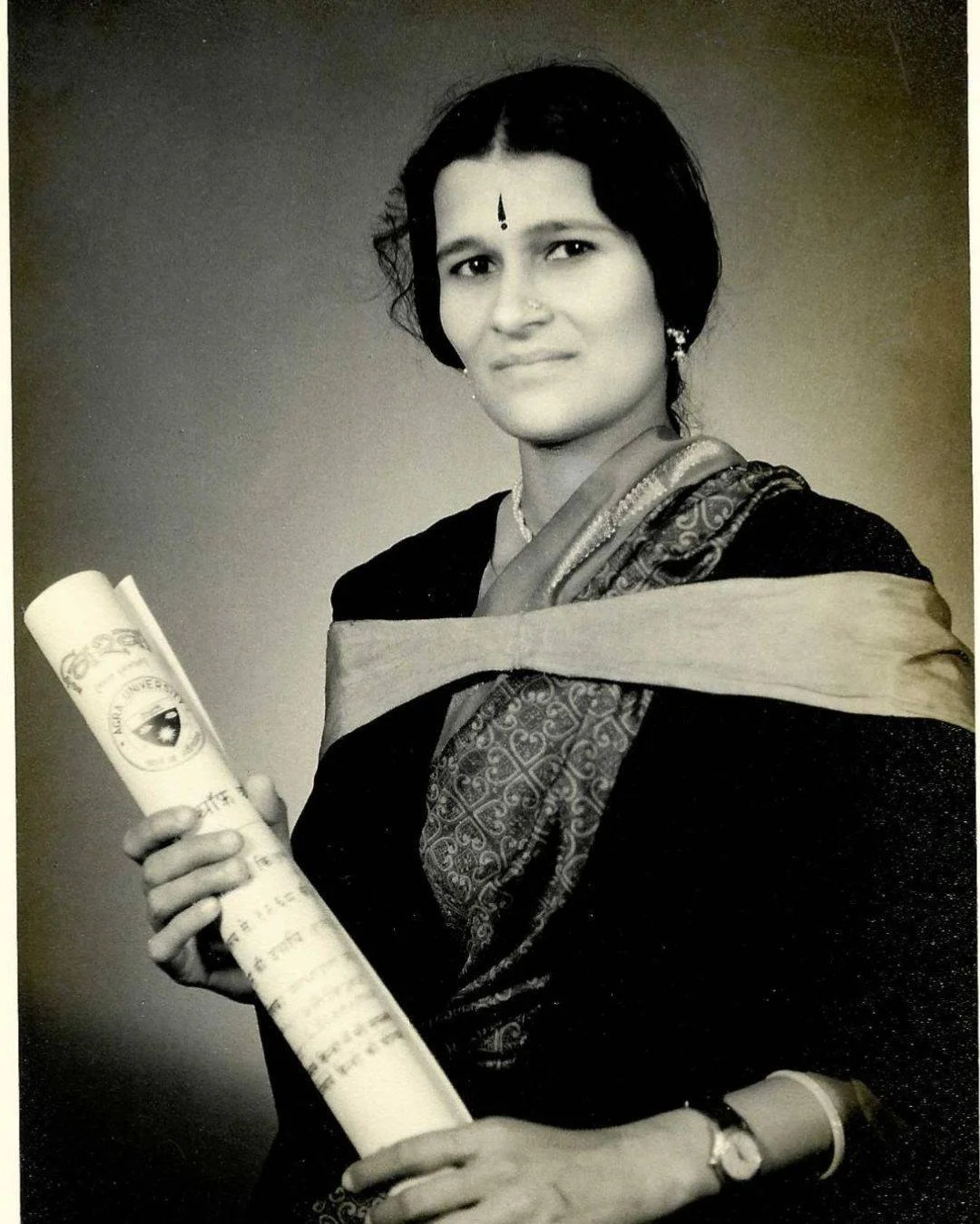 Dadi with her bachelor&rsquo;s degree. Not only clever, she is an amazing cook and yogi too! Thanks to her amazing Chicken Curry, I developed a keen interest in food very young, and it was the first Indian dish I learned to cook. Come get the authent