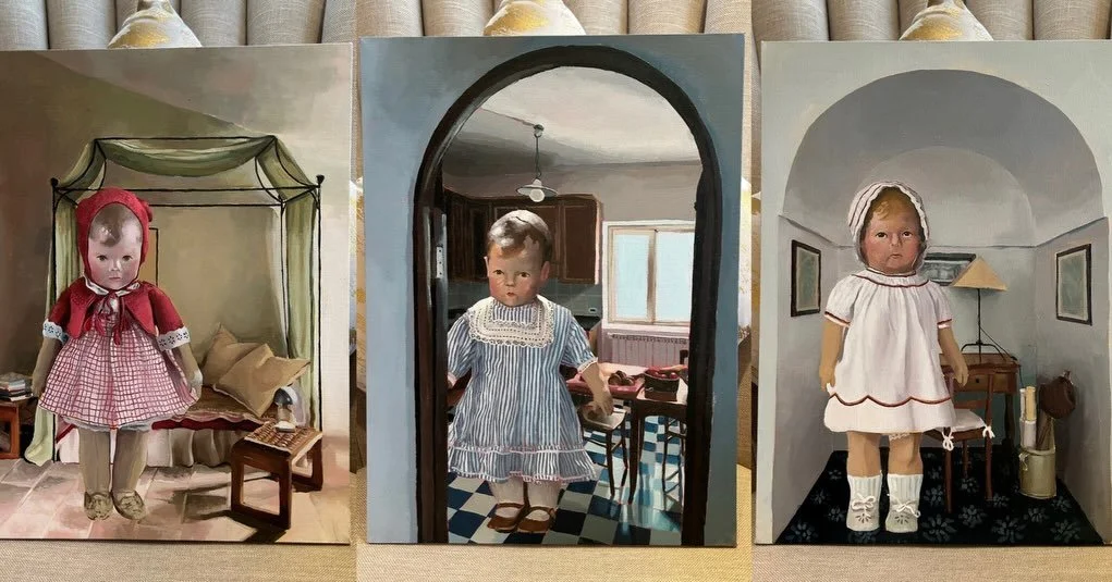 waving goodbye and celebrating this little archway dolls series as they&rsquo;ve been sold and are on their way to their new home⋆⭒˚.⋆

feeling very excited to keep creating! 

#designer #design #art #artist #acrylic #canvas #painting #newartist #pai