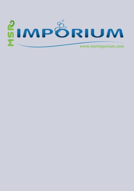 Logo for MSR IMPORIUM with blue text, green text on the side, and a website URL www.msrimportium.com