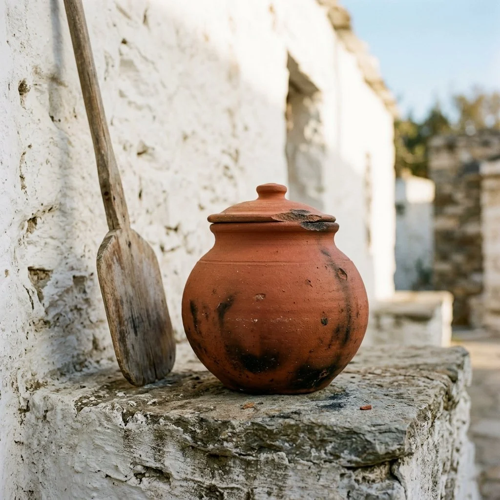What Greek Food Is Stored and Cooked In