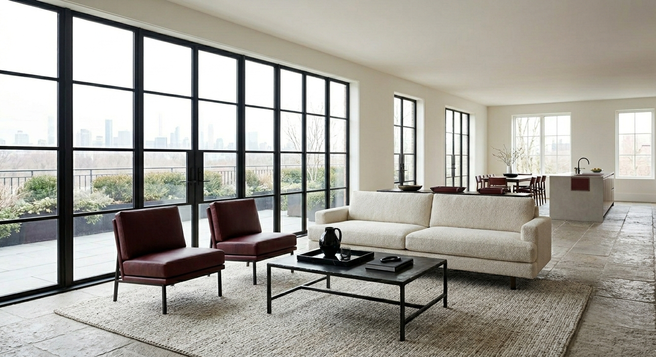 Blackened Iron and Oxblood Leather