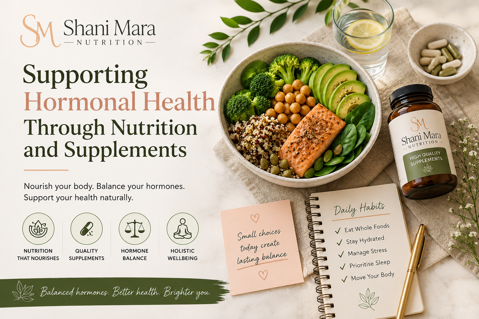 Supporting Hormonal Health Through Nutrition and Supplements