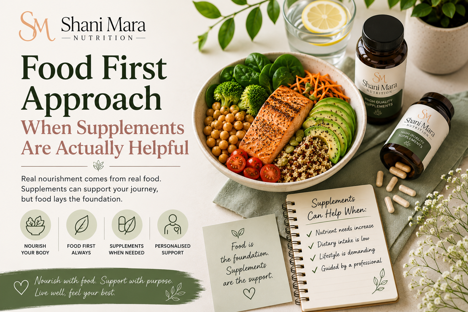 Food First Approach When Supplements Are Actually Helpful
