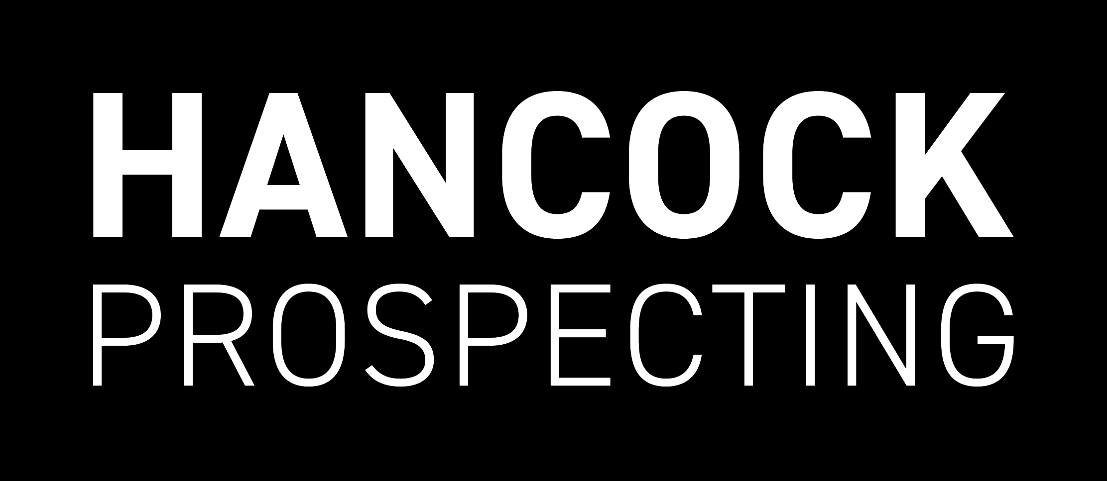 Hancock Prospecting logo in white text on a black background.