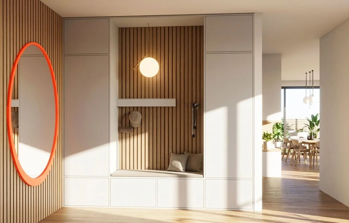 Aus alt wird neu: Bestand 70er Jahre Altbau - Sanierung + Neugestaltung - Planungs- & Gestaltungsprozess unter Berücksichtigung der Kundenwünsche und der Wohngesundheit mit schadstofffreien und regionalen Baustoffen - Prozess der Visualisierung - wie