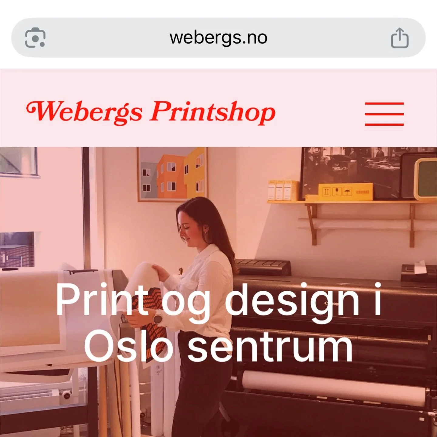 Vi har f&aring;tt ny nettside! 🥳🧑&zwj;💻🆕 www.webergs.no

Enklere, freshere og bedre oversikt men ellers er alt likt☺️

Tusen takk til @dillkreativ 🤩

#webergs #print #graphicdesign