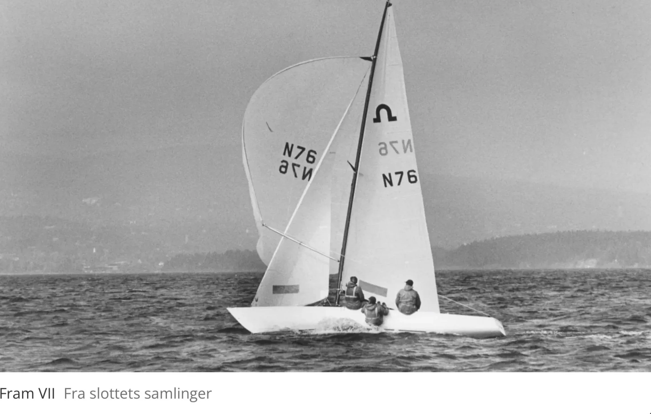 På regattabanen med Kong Harald 