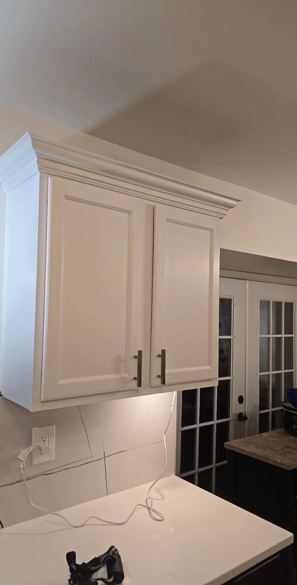 Kitchen backsplash installed in a residential home in St. Louis. 