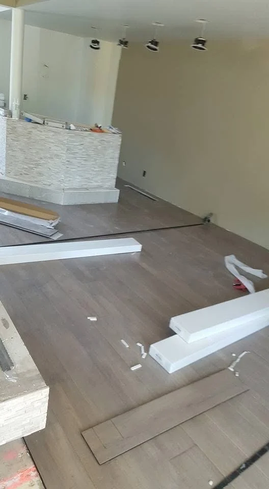 Hardwood installation in a St louis home creating a clean inviting look. 