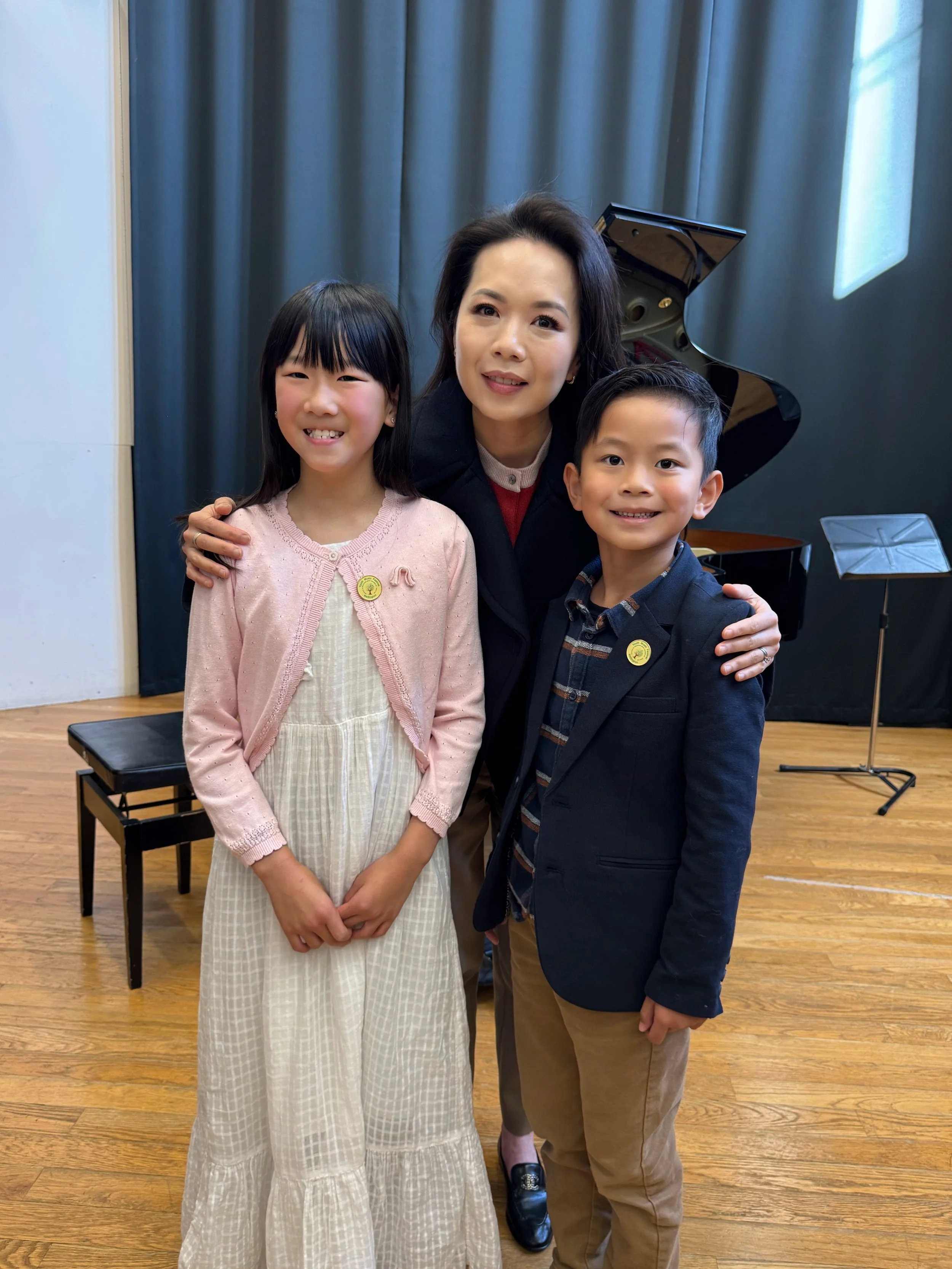  Lydia and Rayne after their first competitions.   