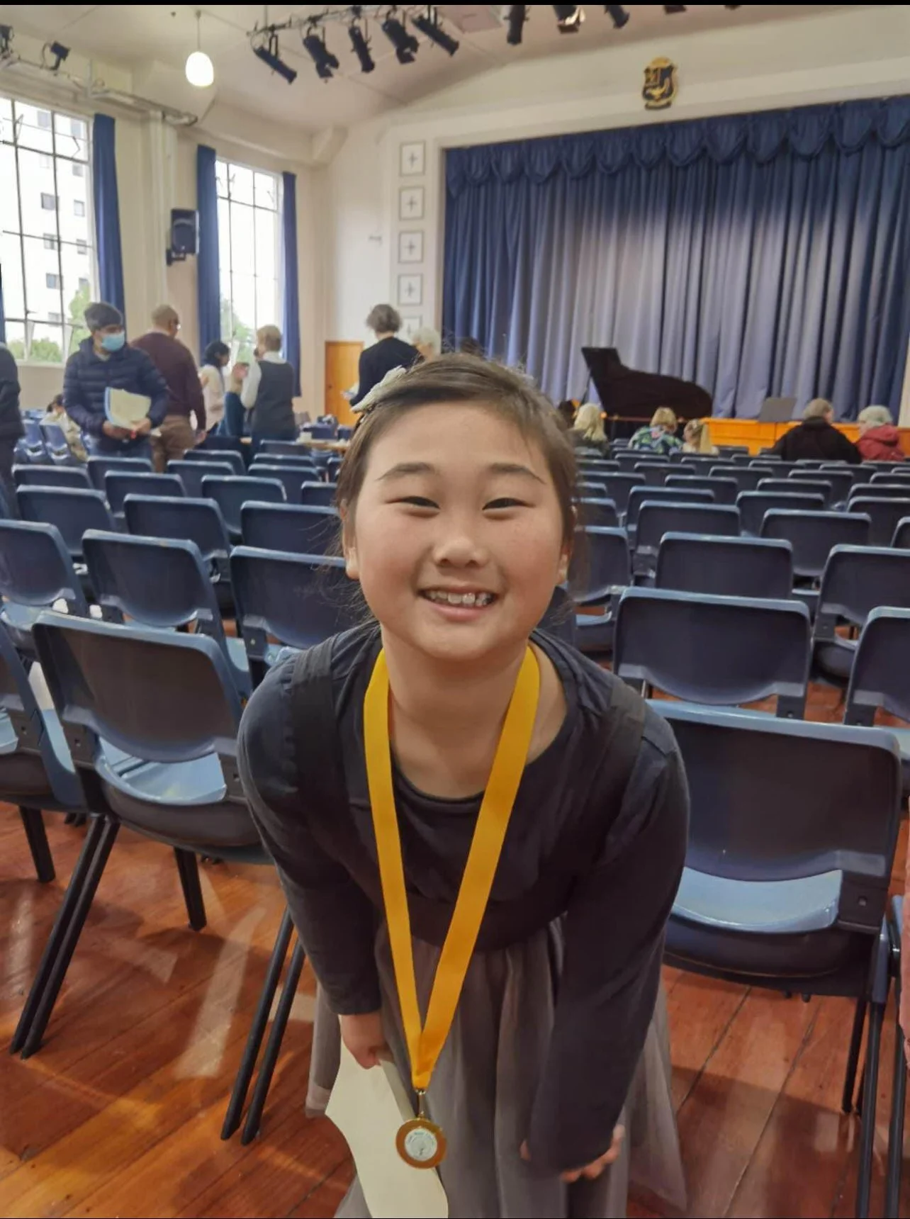 Tiffany with Gold badge