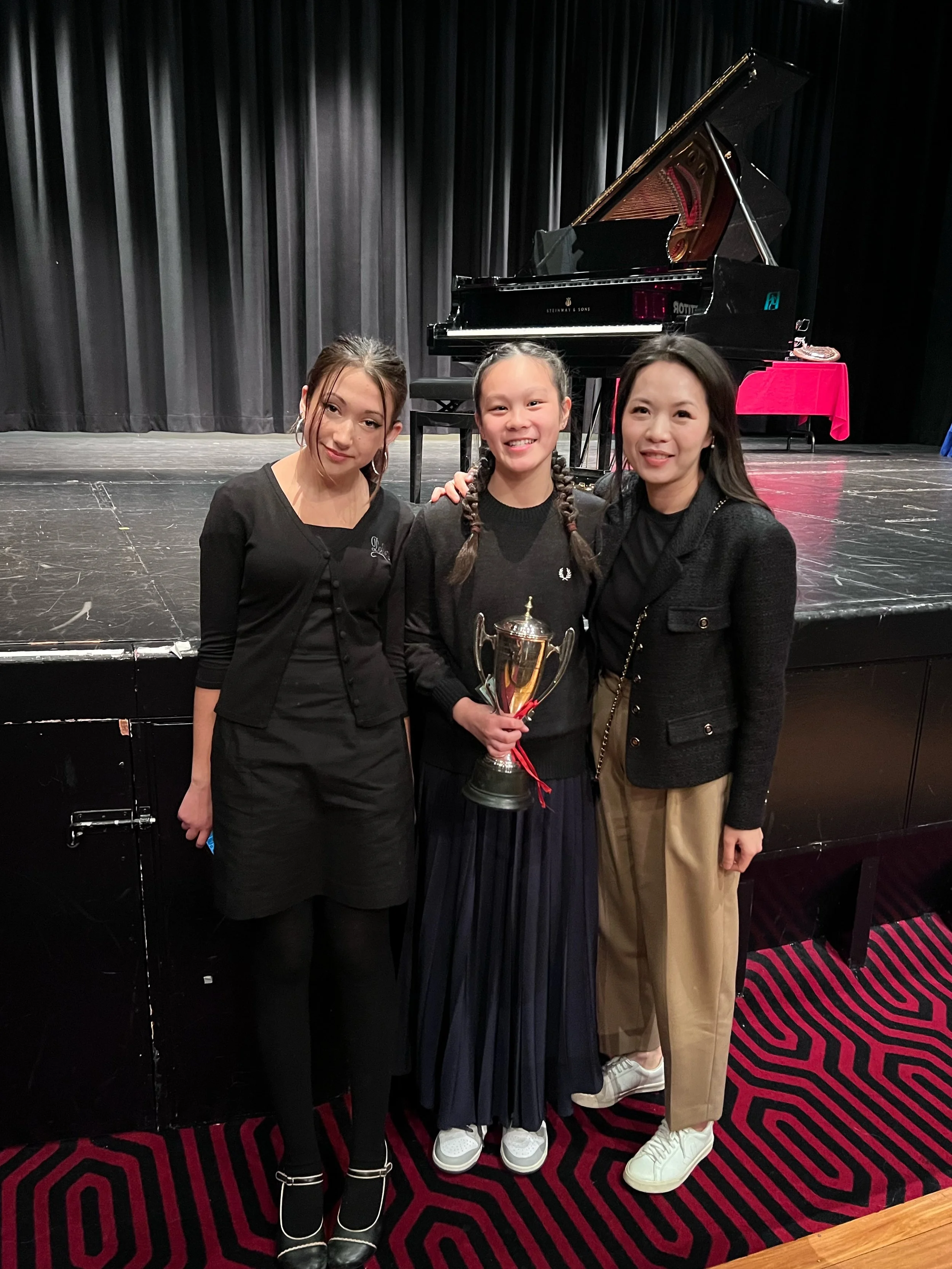 Charlize and Japser at 12 and under 14 classes