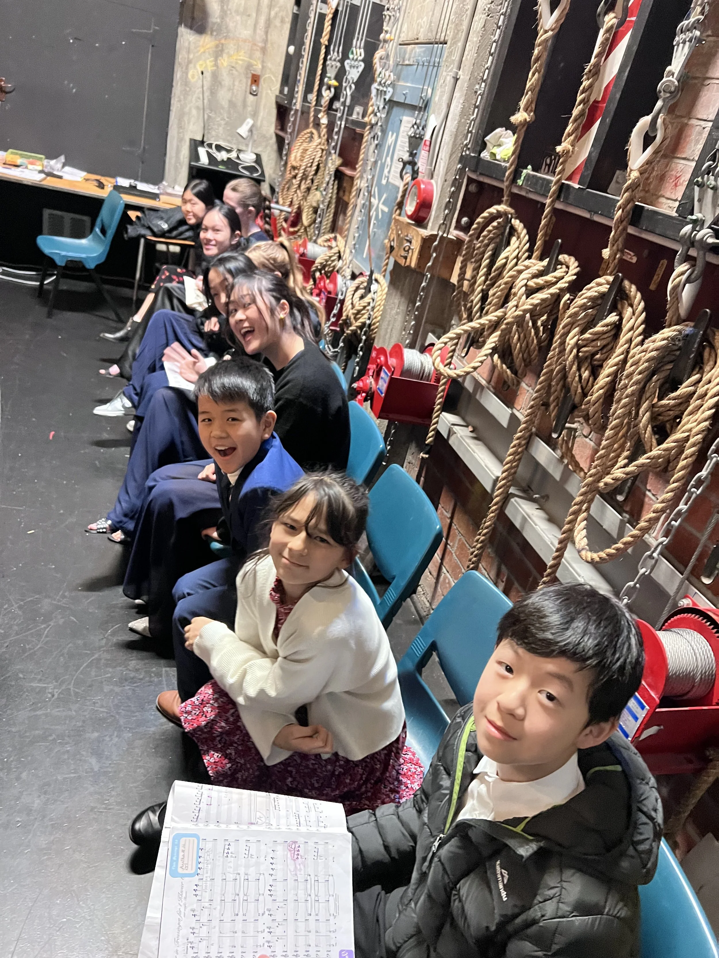 Chamber groups backstage