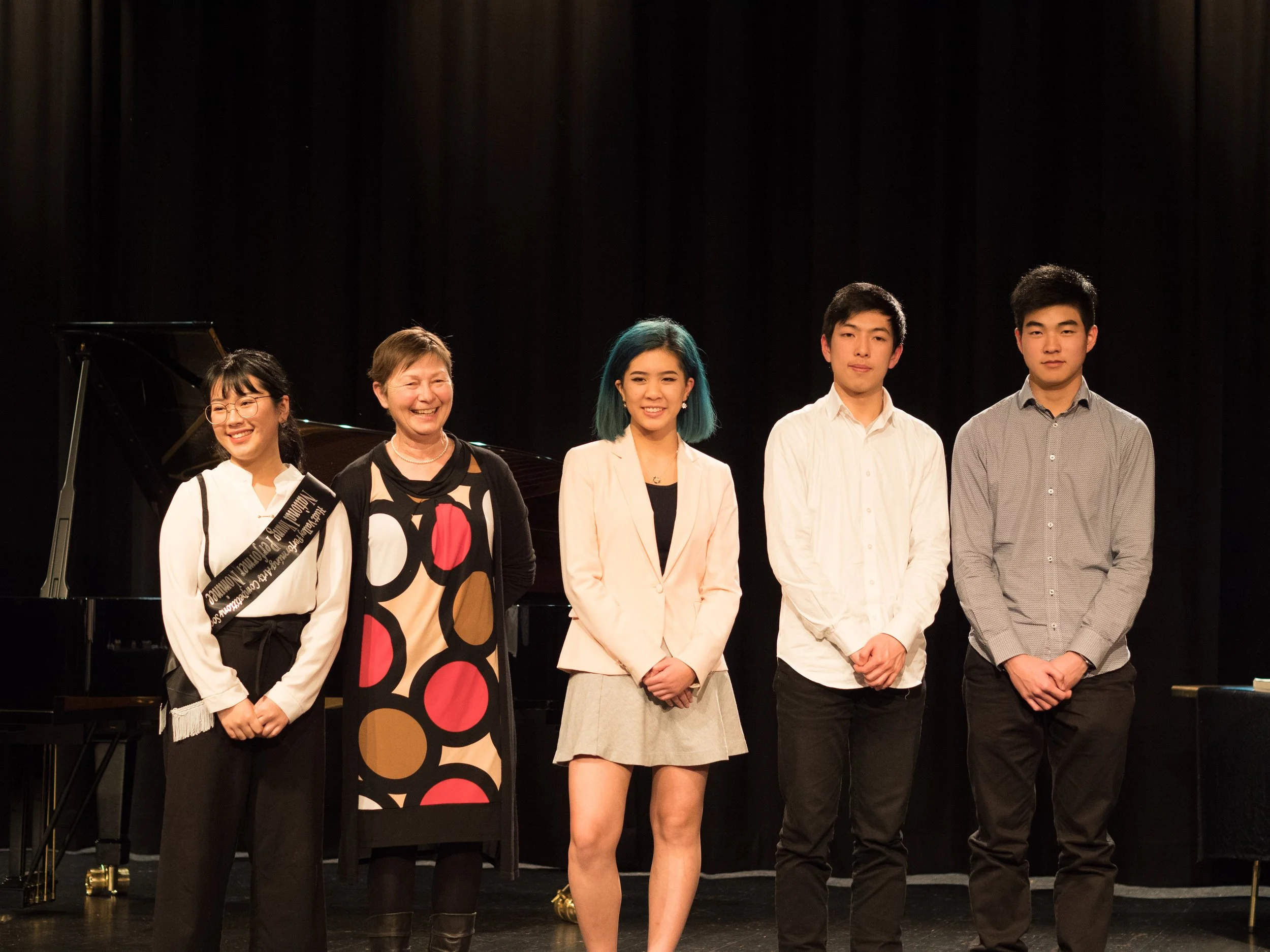 Joshua receiving his nomination for the National Young Performer Competition – a well-deserved recognition of his talent and hard work!